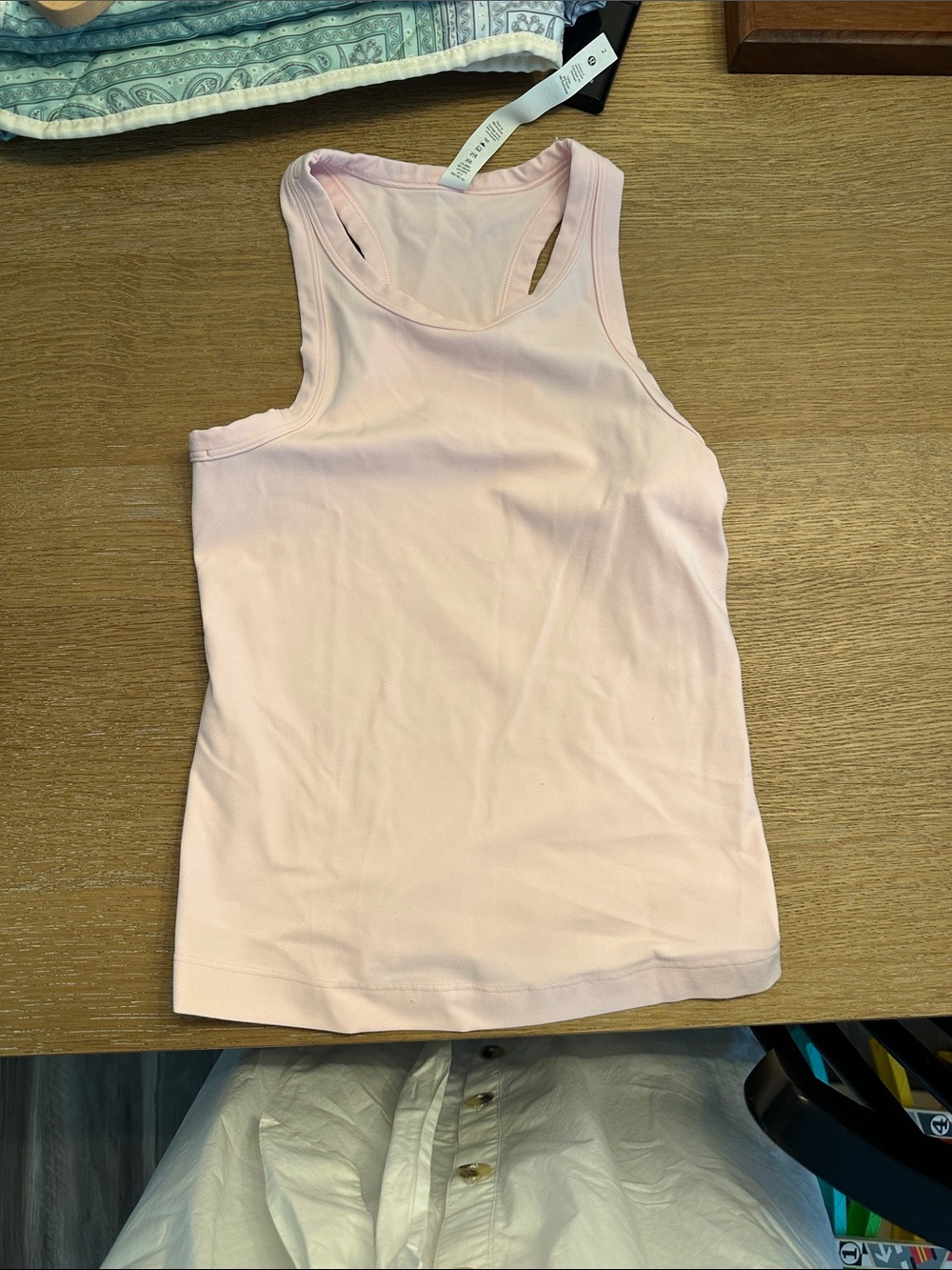 lululemon athletica Soft Pink Racerback Tank